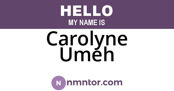 Carolyne Umeh