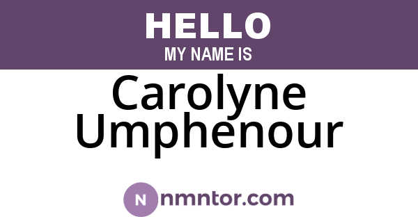 Carolyne Umphenour