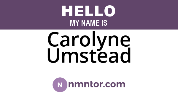Carolyne Umstead