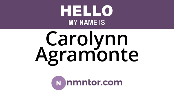 Carolynn Agramonte