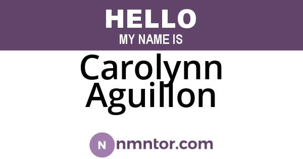 Carolynn Aguillon