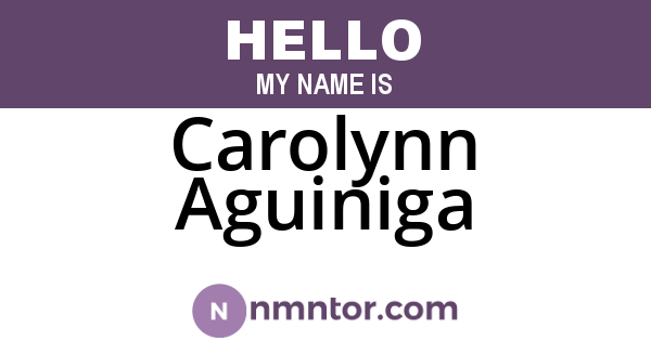 Carolynn Aguiniga