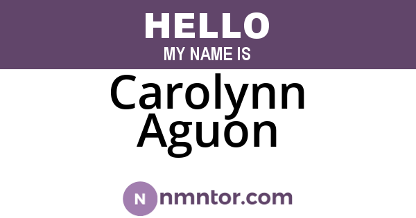 Carolynn Aguon