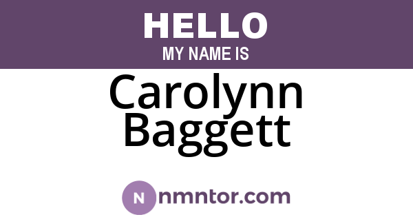 Carolynn Baggett