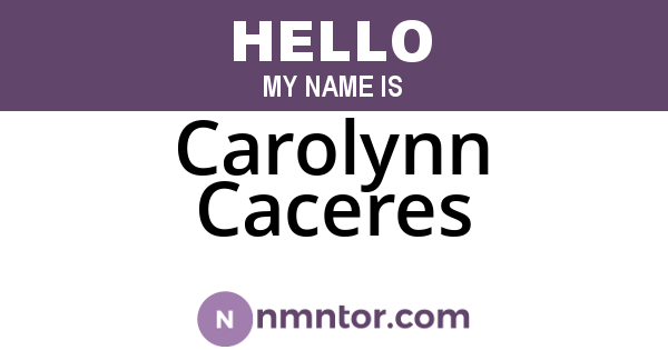 Carolynn Caceres