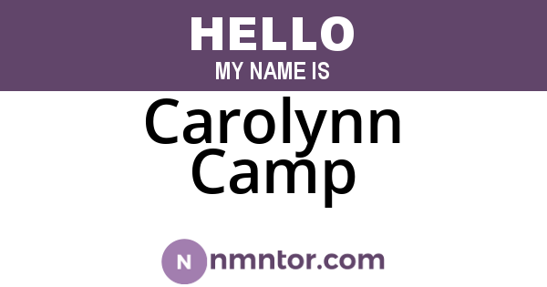 Carolynn Camp