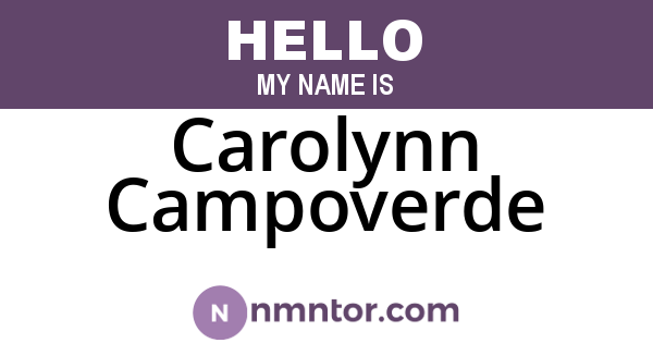 Carolynn Campoverde