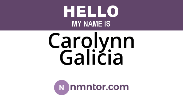 Carolynn Galicia