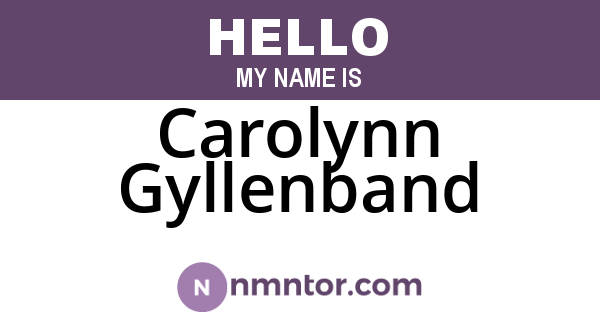 Carolynn Gyllenband