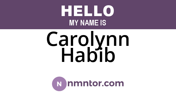 Carolynn Habib