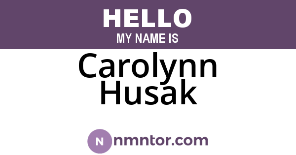 Carolynn Husak