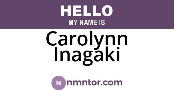 Carolynn Inagaki