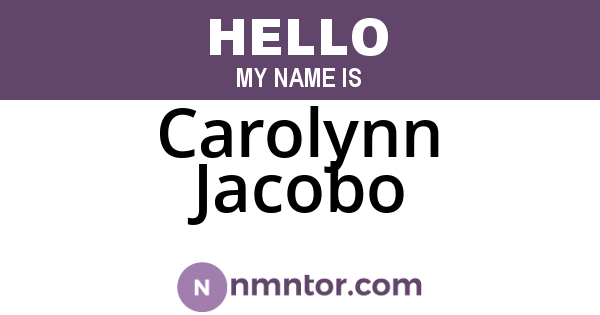Carolynn Jacobo