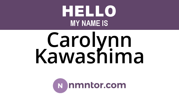 Carolynn Kawashima