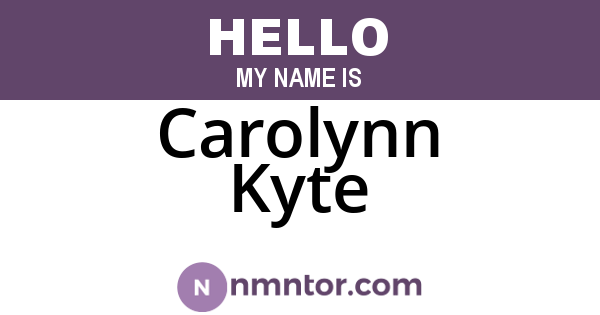 Carolynn Kyte
