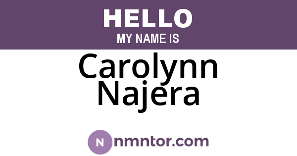 Carolynn Najera