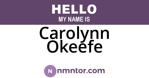 Carolynn Okeefe