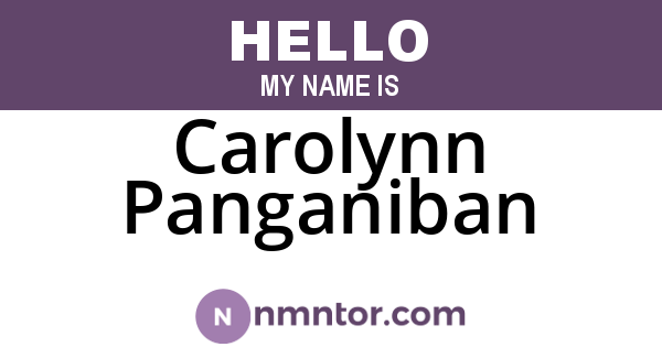 Carolynn Panganiban