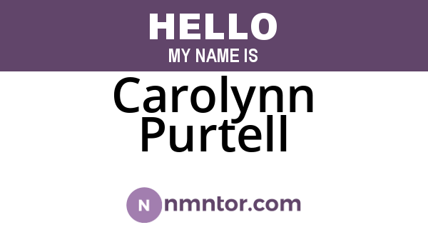 Carolynn Purtell