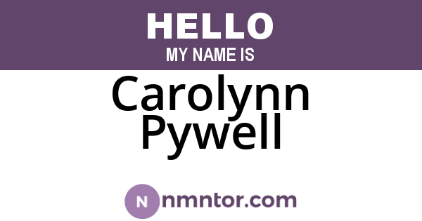 Carolynn Pywell