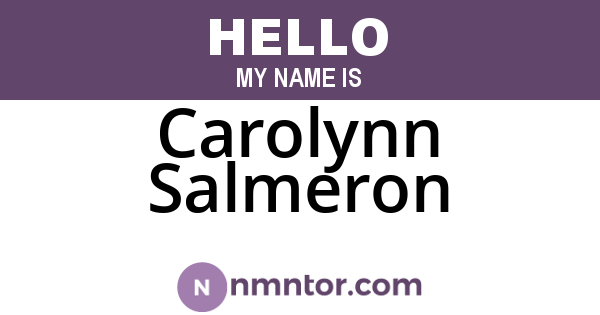 Carolynn Salmeron