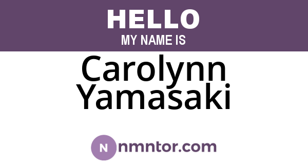 Carolynn Yamasaki