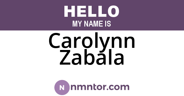 Carolynn Zabala