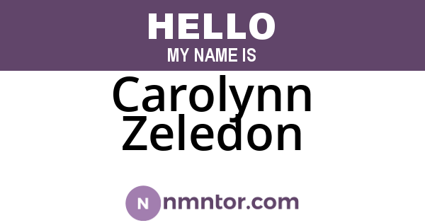 Carolynn Zeledon