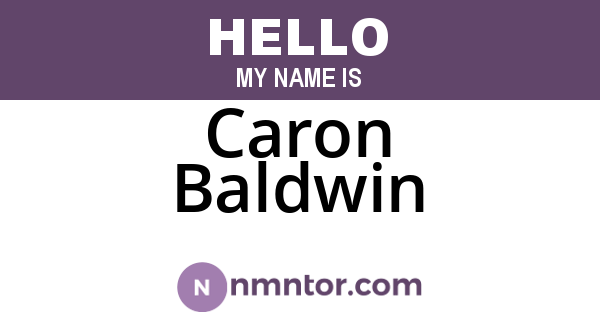 Caron Baldwin