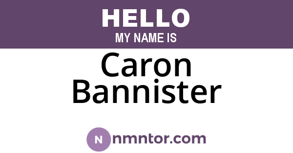Caron Bannister