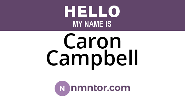 Caron Campbell
