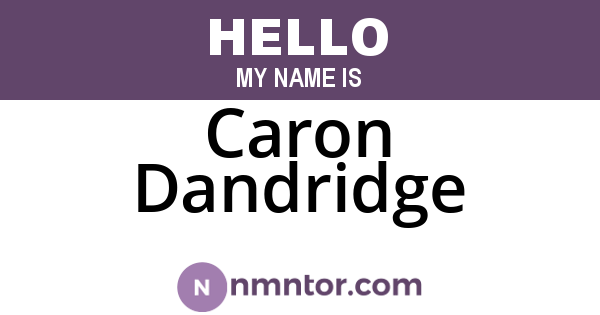 Caron Dandridge