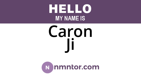 Caron Ji