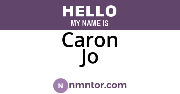 Caron Jo