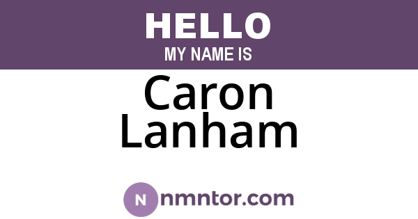 Caron Lanham