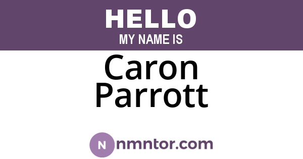 Caron Parrott