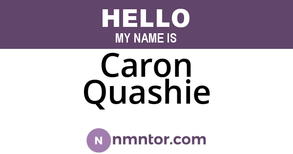 Caron Quashie
