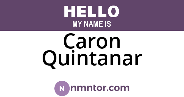 Caron Quintanar