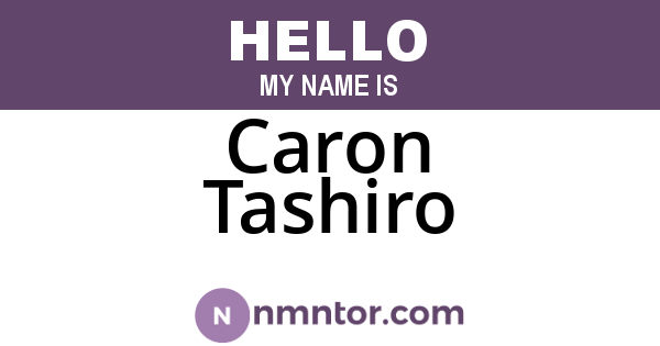 Caron Tashiro