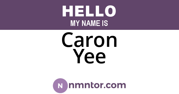 Caron Yee