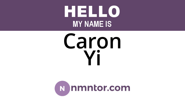 Caron Yi
