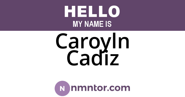 Caroyln Cadiz