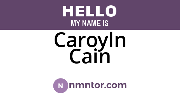Caroyln Cain