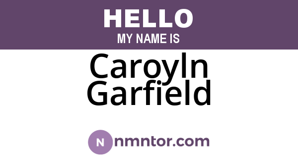 Caroyln Garfield