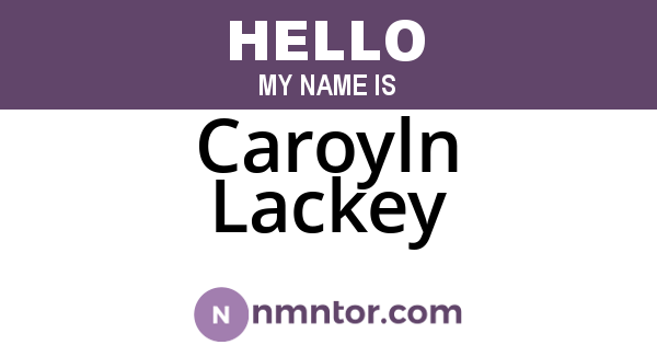 Caroyln Lackey
