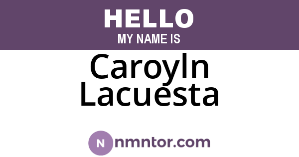 Caroyln Lacuesta