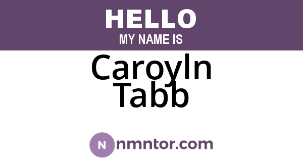 Caroyln Tabb