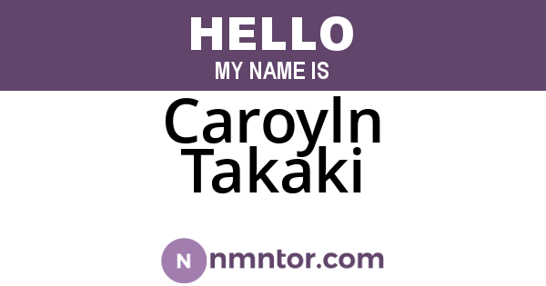 Caroyln Takaki