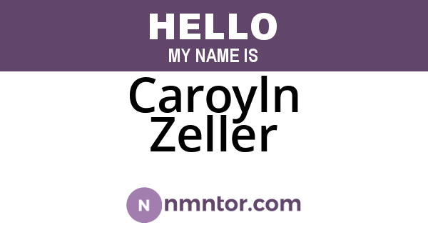 Caroyln Zeller
