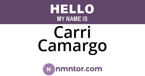 Carri Camargo